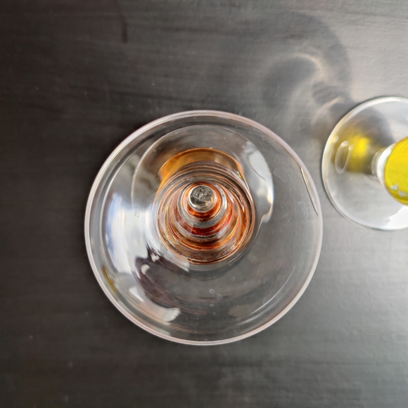 2 art glass candle 🕯️ stick holders | orange 🧡 and yellow 💛 - Picture 6 of 13